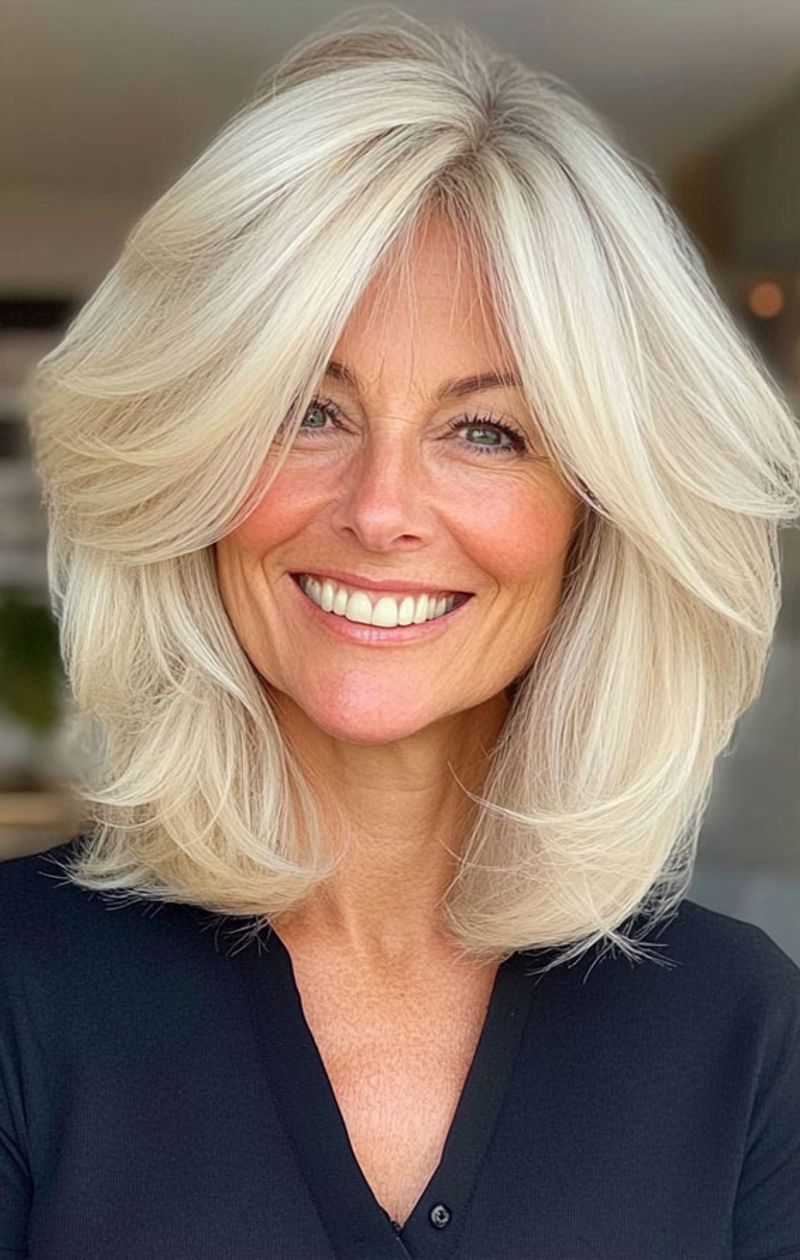 Feathered Shoulder-Length Layers