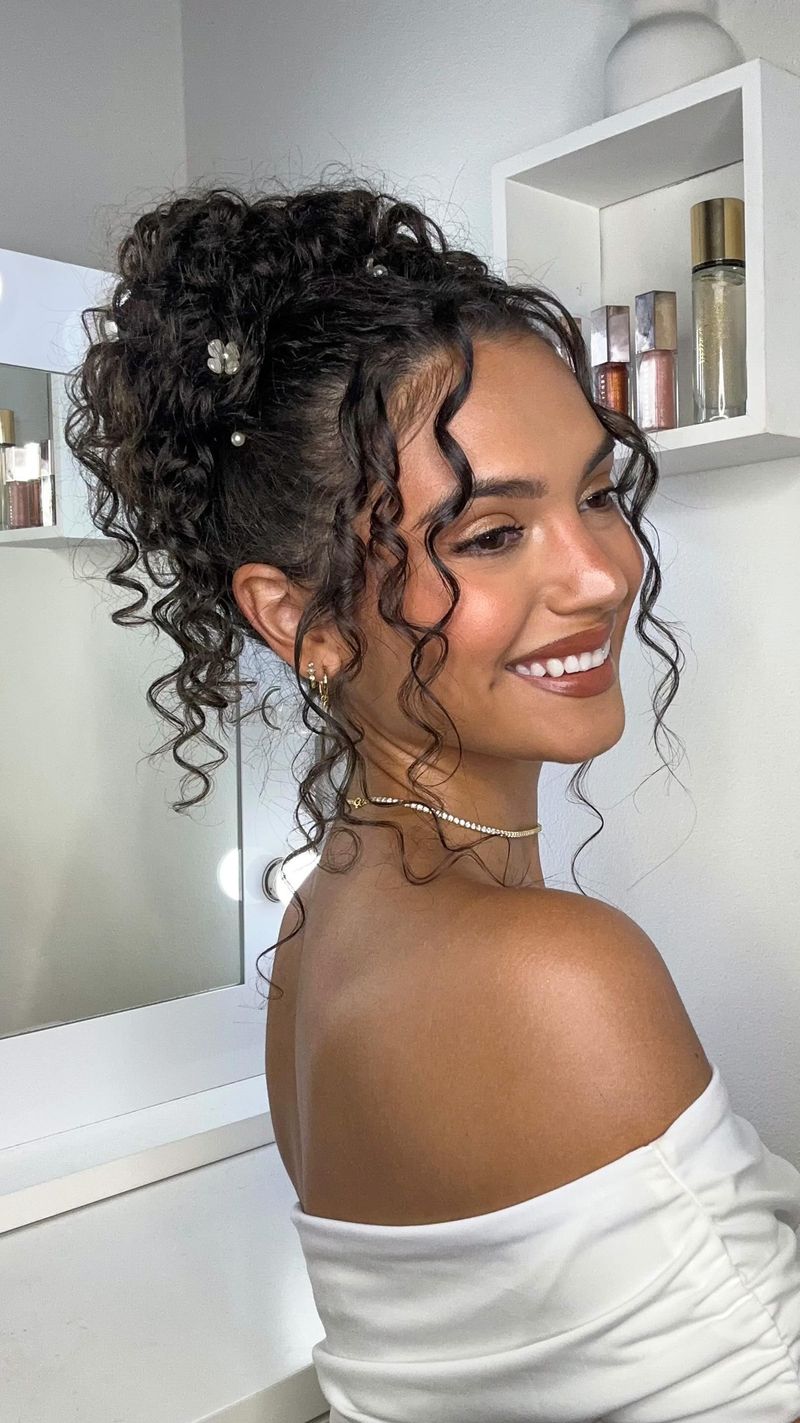 Romantic Curly Bun