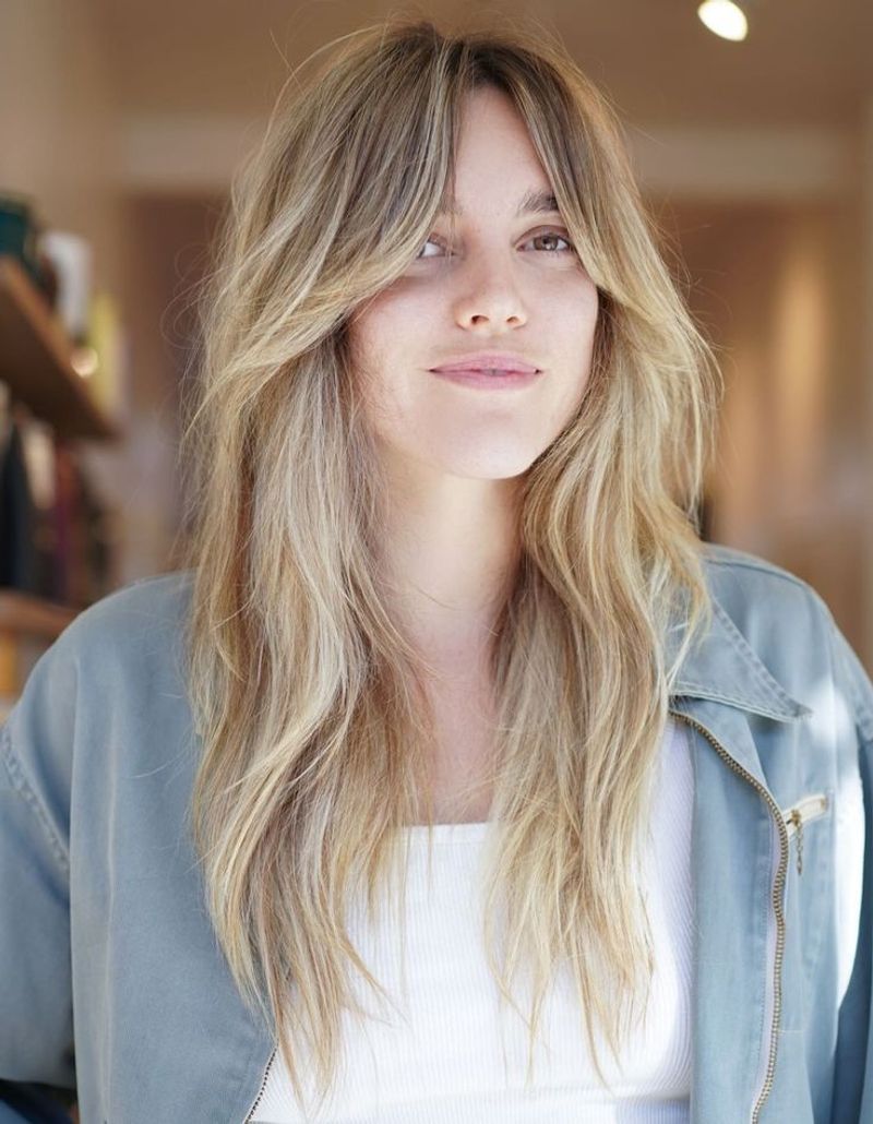 Bohemian Curtain Bangs