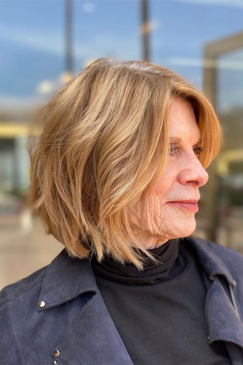 Soft Layered Cut with Side Part