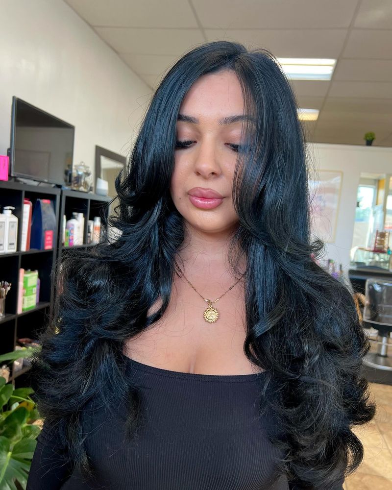 Luxurious Layered Curls
