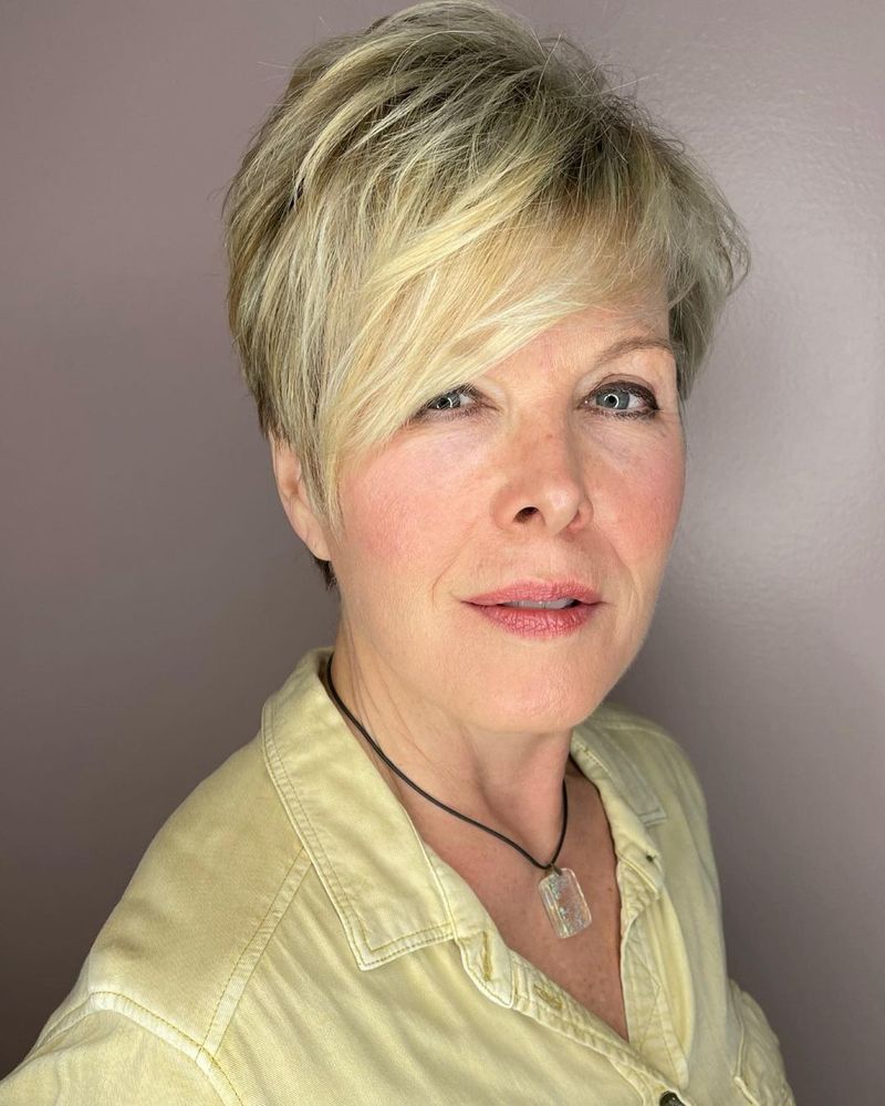 Choppy Pixie with Long Fringe