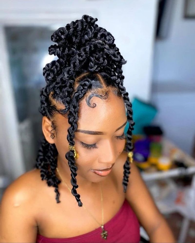 Cornrows with Twists