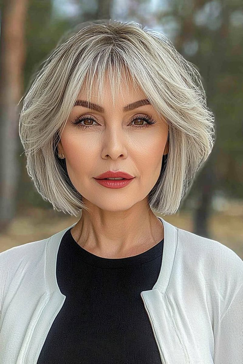 Long Layered Bob (Lob) With Face-Framing Layers