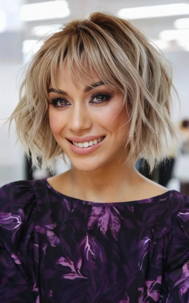 Classic Bob with Bangs