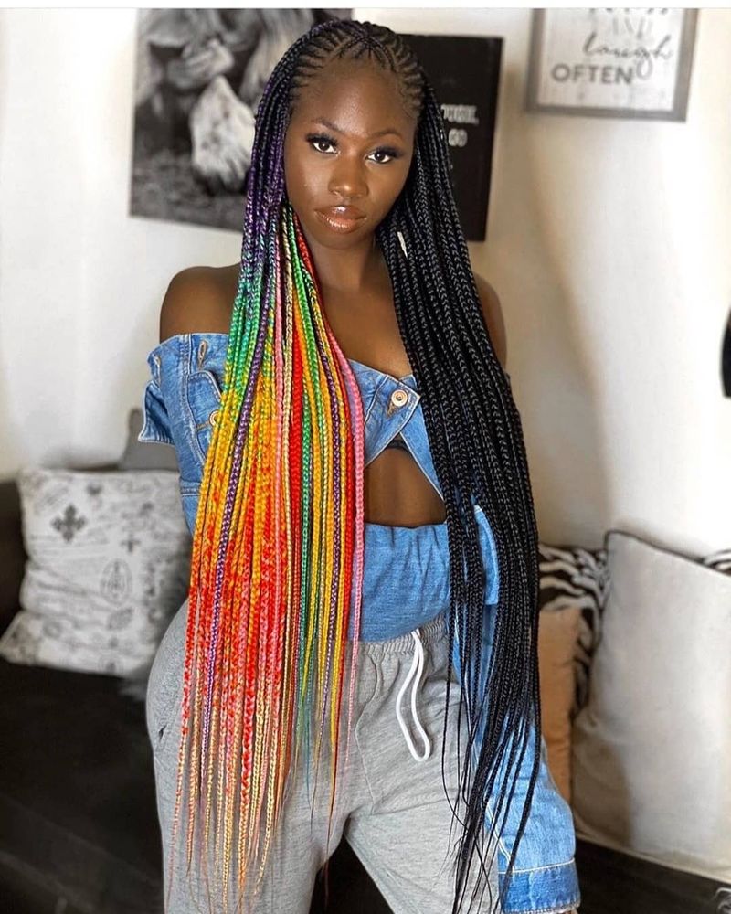 Vibrant Tribal Braids