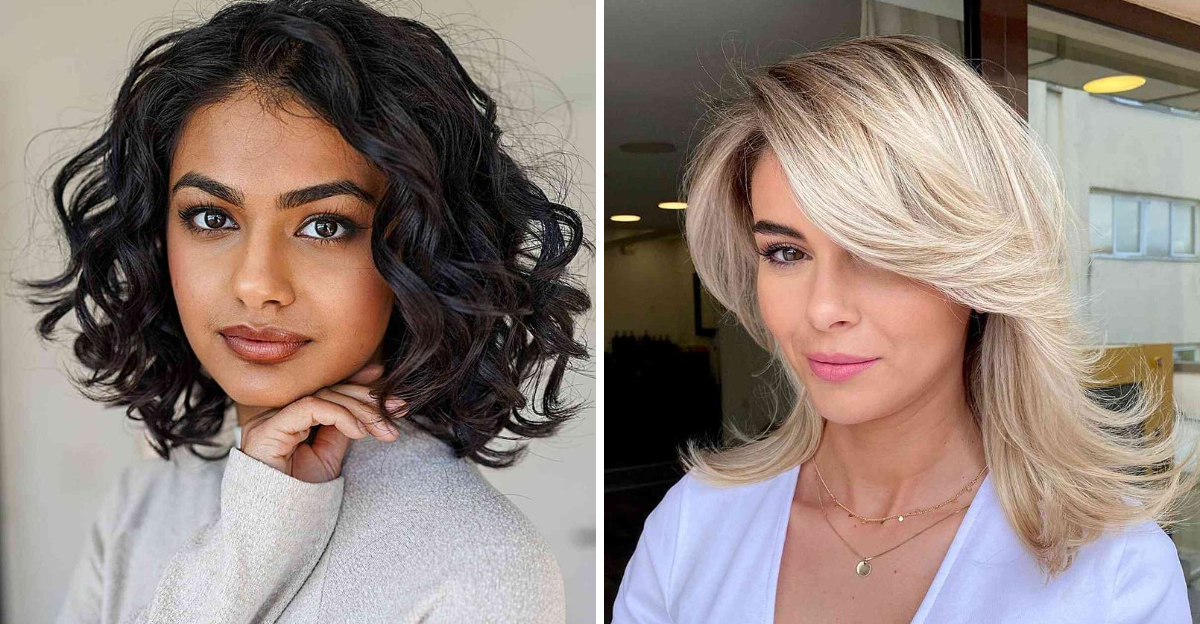 Medium Hairstyles That Work Wonders For Round Faces—Top 17 Picks