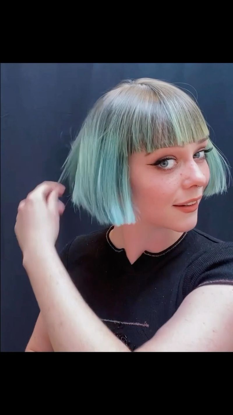 Blunt Bangs Cut Straight Across