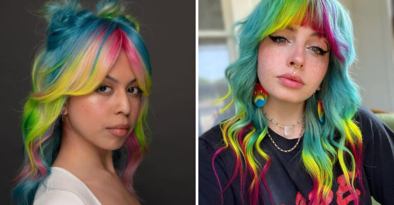 New Year New Hair: 30 Photos Of Rainbow Hair Inspirations To Explore In 2025