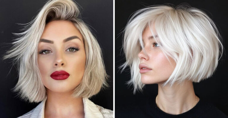 Platinum Perfection: 15 Trendy Short Haircuts For A Fresh New Look