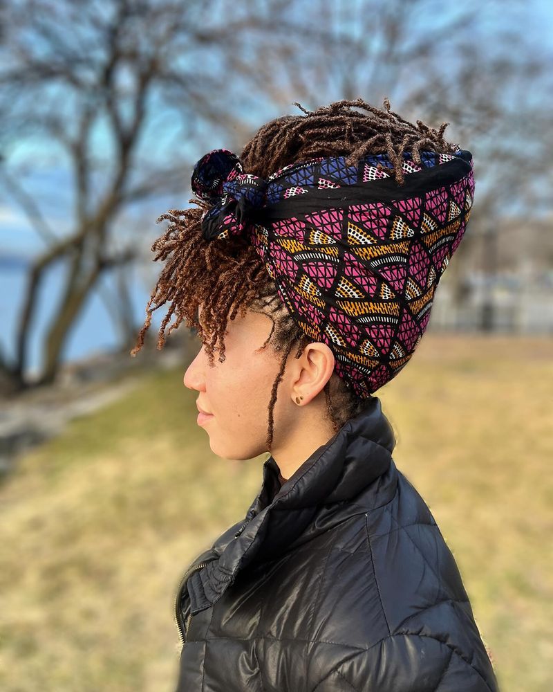 Bandana-Wrapped Updo