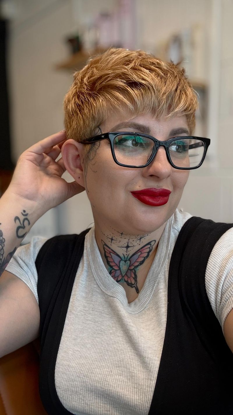 Choppy Pixie with Textured Crown