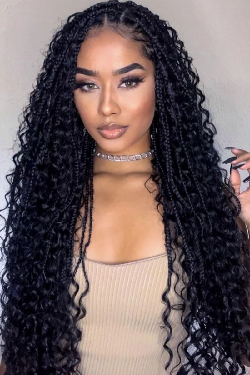 Trenzas de diosa bohemia
