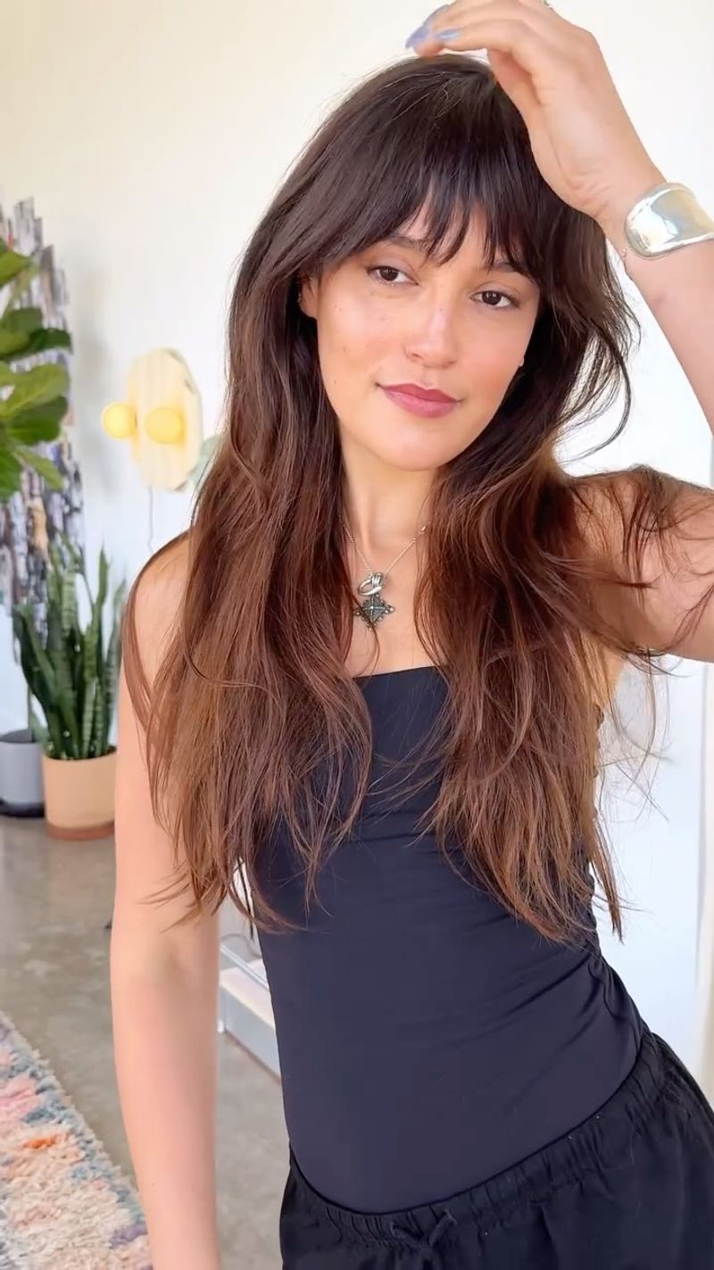 Middle Parts With Straight Hair