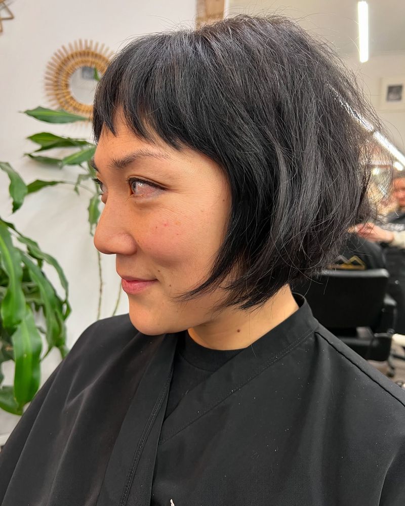 French Bob with Micro-Bangs
