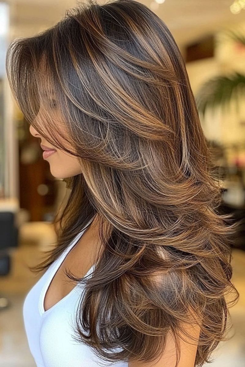 Warm Chestnut Waves