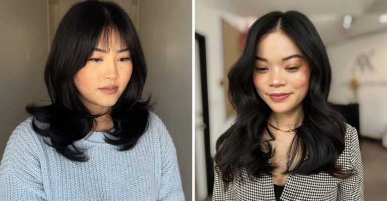 Top 20 Layered Looks To Balance A Round Face