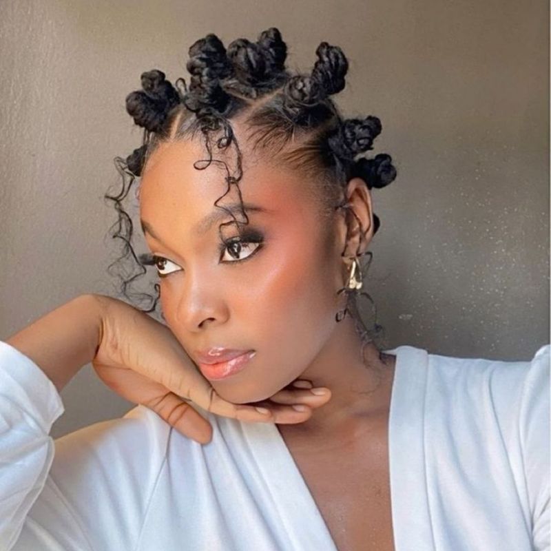 Bantu Knots Style