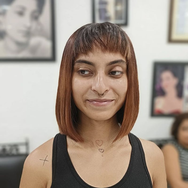 Blunt Bob with Micro Bangs