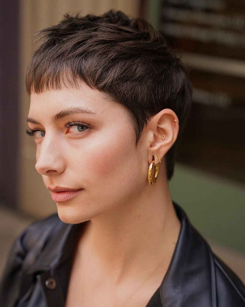 Pixie with Baby Bangs