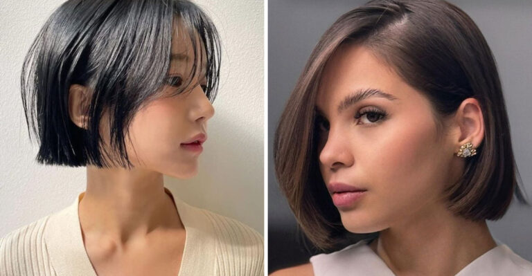 14 Sharp Side-Part Blunt Cuts That Nail the Clean-Girl Look