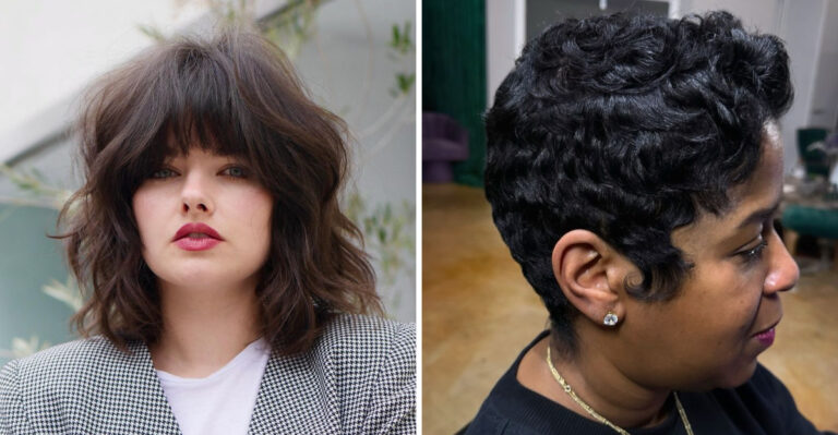 15 Flattering Haircuts For Round Faces After 40