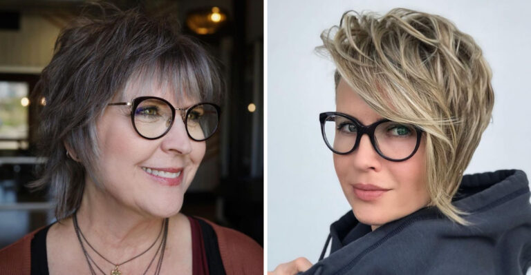 15 Flattering Short Haircuts for Over 50 with Glasses in 2025