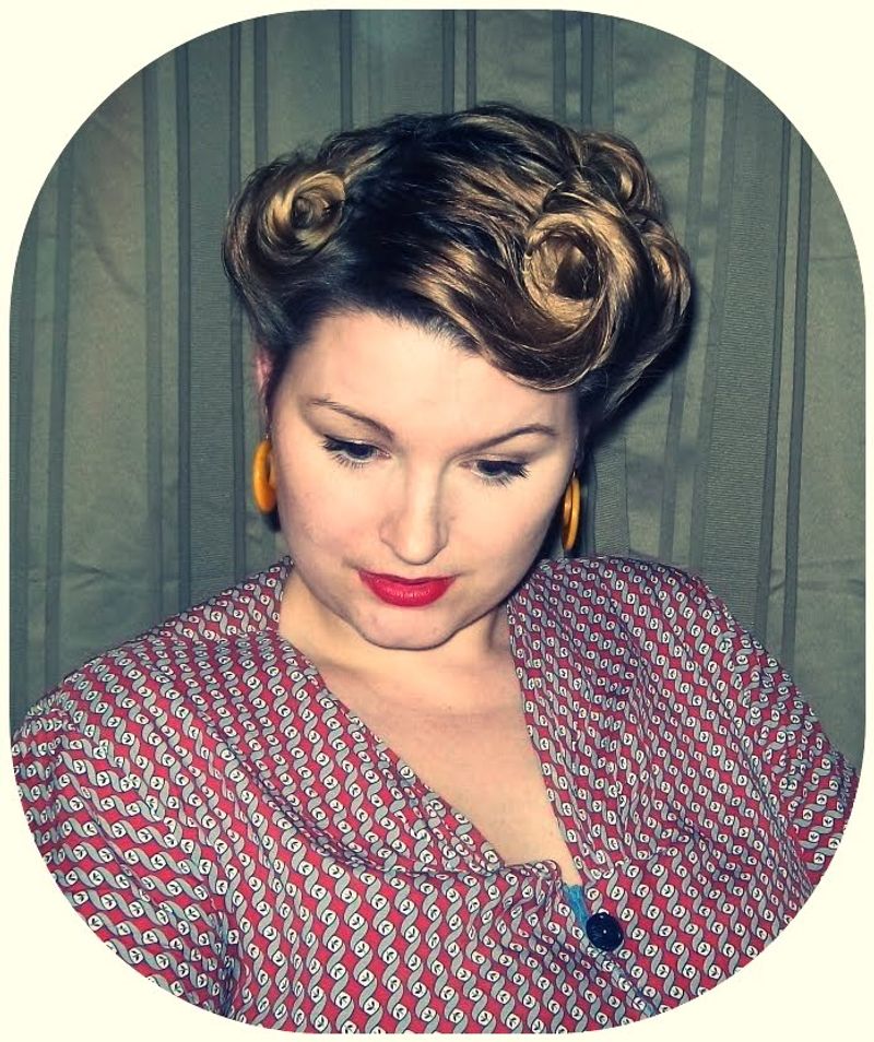 The Victory Roll Updo