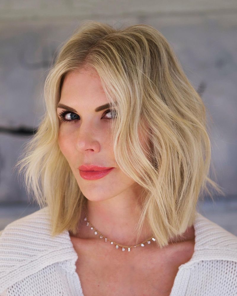 Shoulder-Length Layers with Face-Framing Pieces