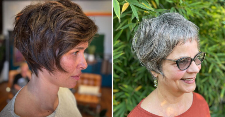 15 Messy Bixie Haircuts That Are Perfect For Senior Women
