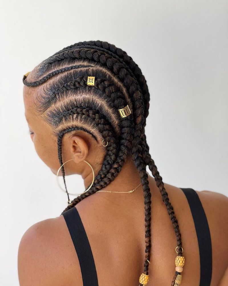 Classic Straight-Back Cornrows