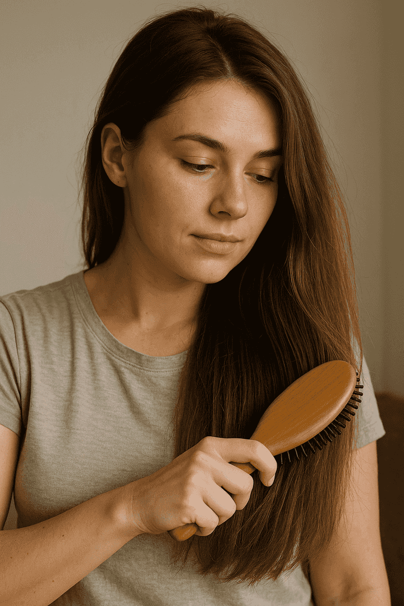 Heavy Long Hair Pulls You Back