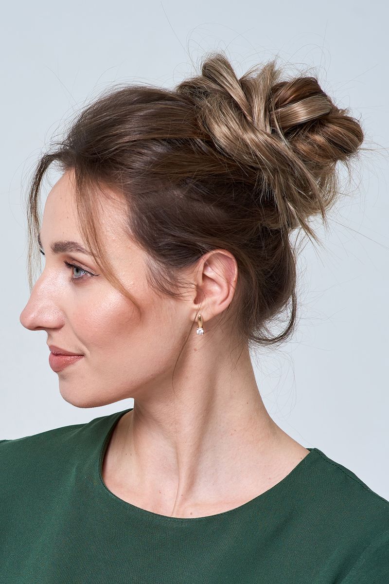Penteado clássico desarrumado