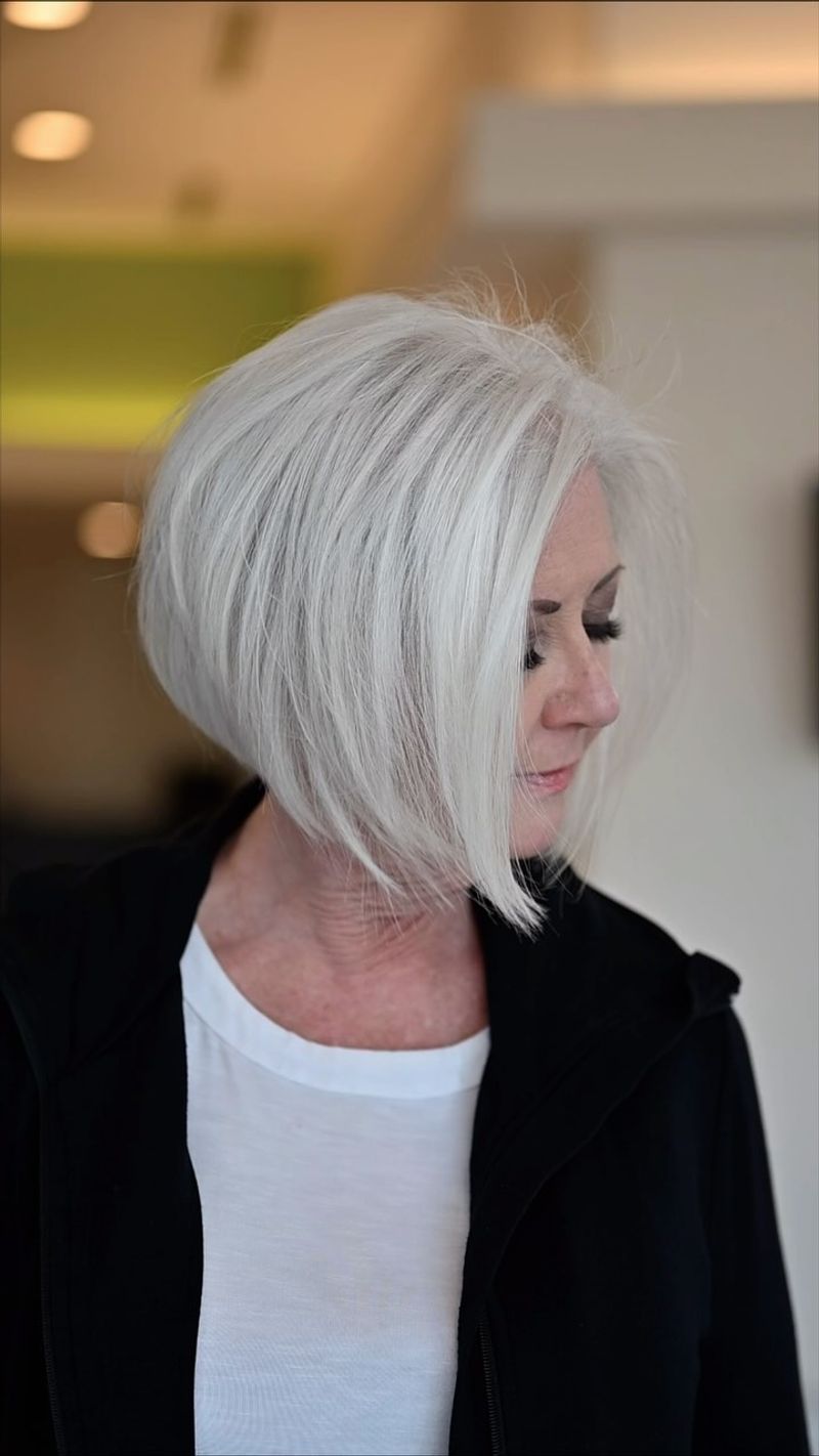 Classic A-Line Layered Bob