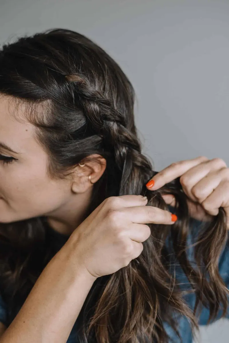 Simple Side French Braid