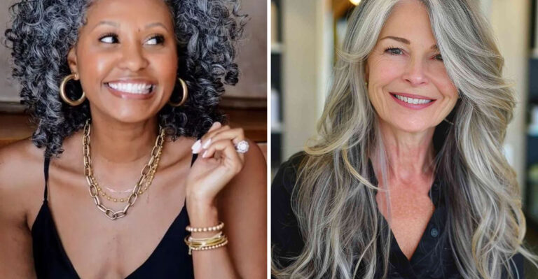 18 Powerful Grey Hair Transformations That Celebrate You