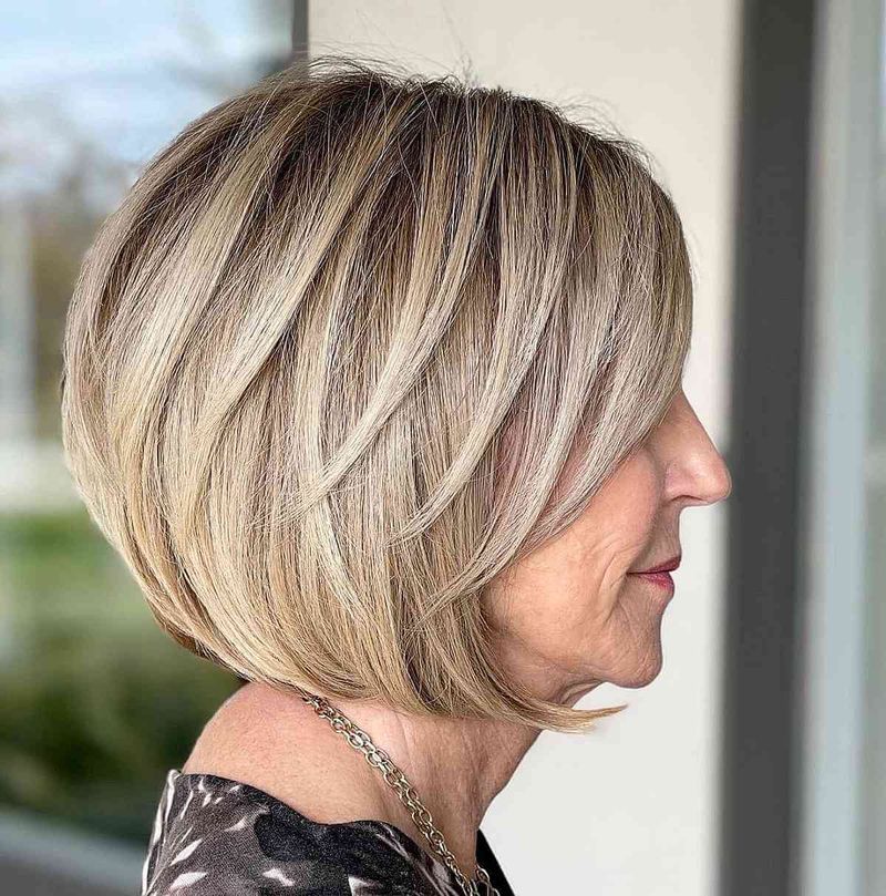 Layered Chin-Length Bob