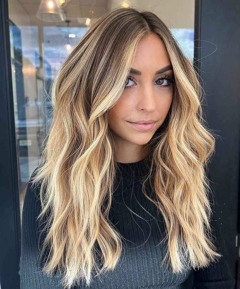 Louro mel Balayage