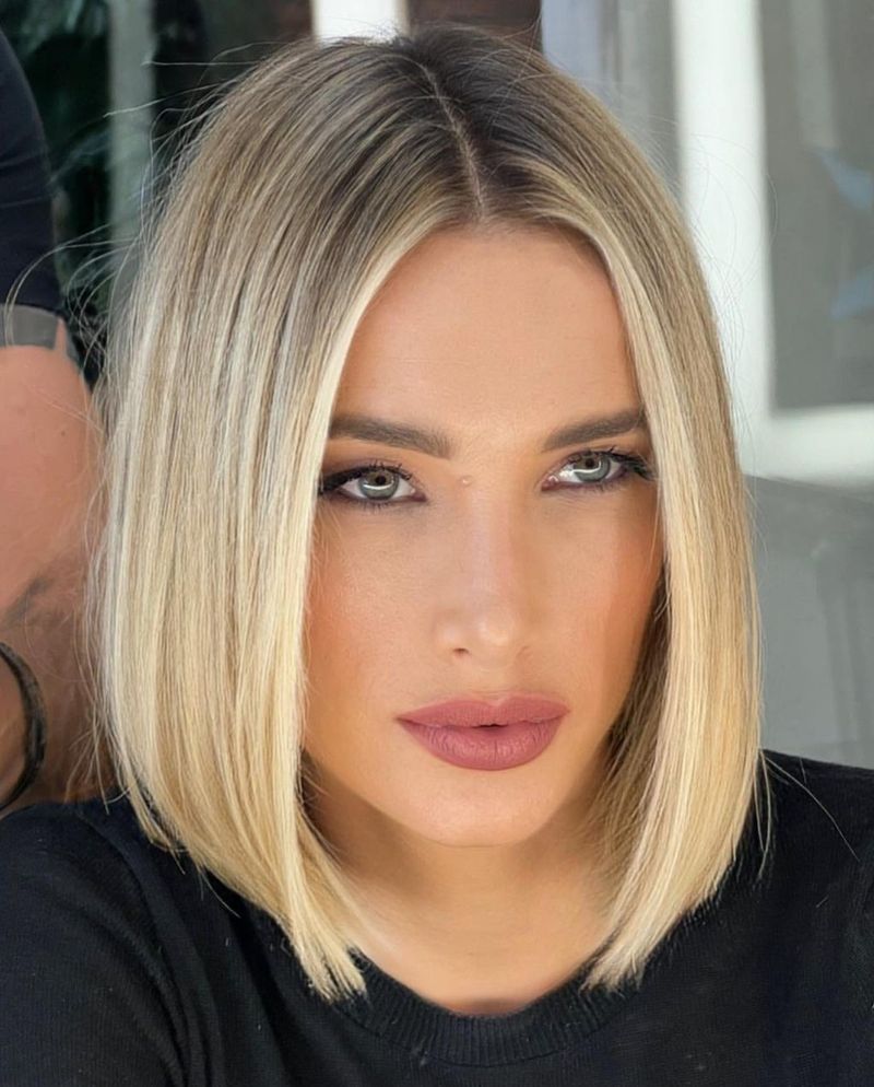 Blunt, One-Length Bob