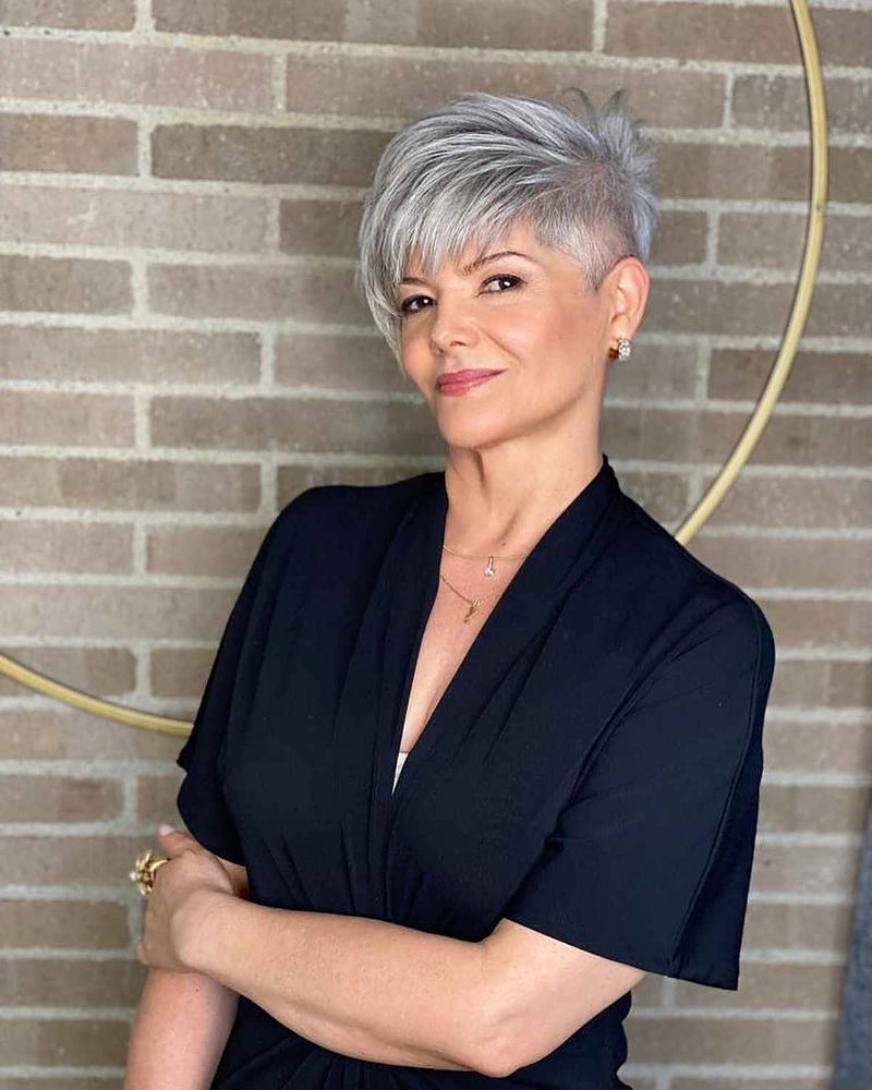 Pixie Cut with Shaved Sides