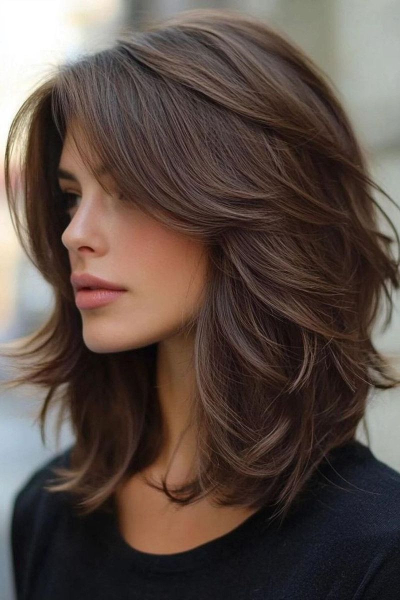 Classic Shoulder-Length Feathered Layers