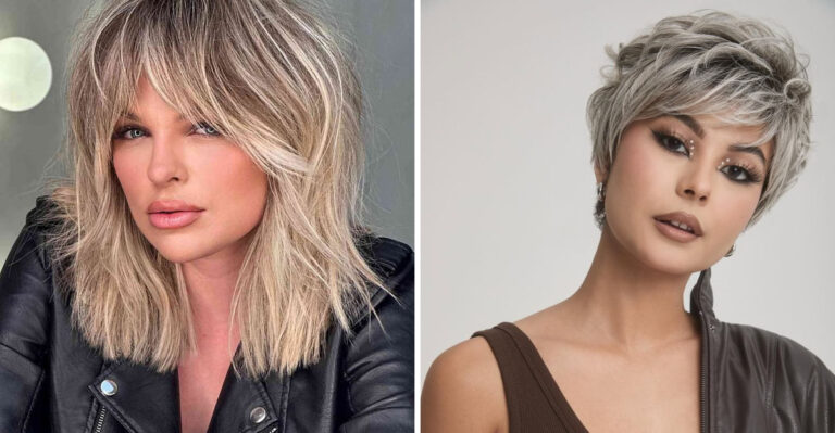34 Flattering Hairstyles That Slim the Face for Women 50+