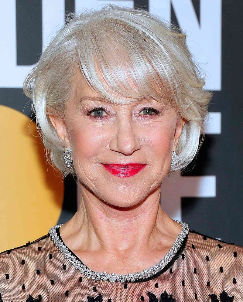 Helen Mirren's Silver Pixie