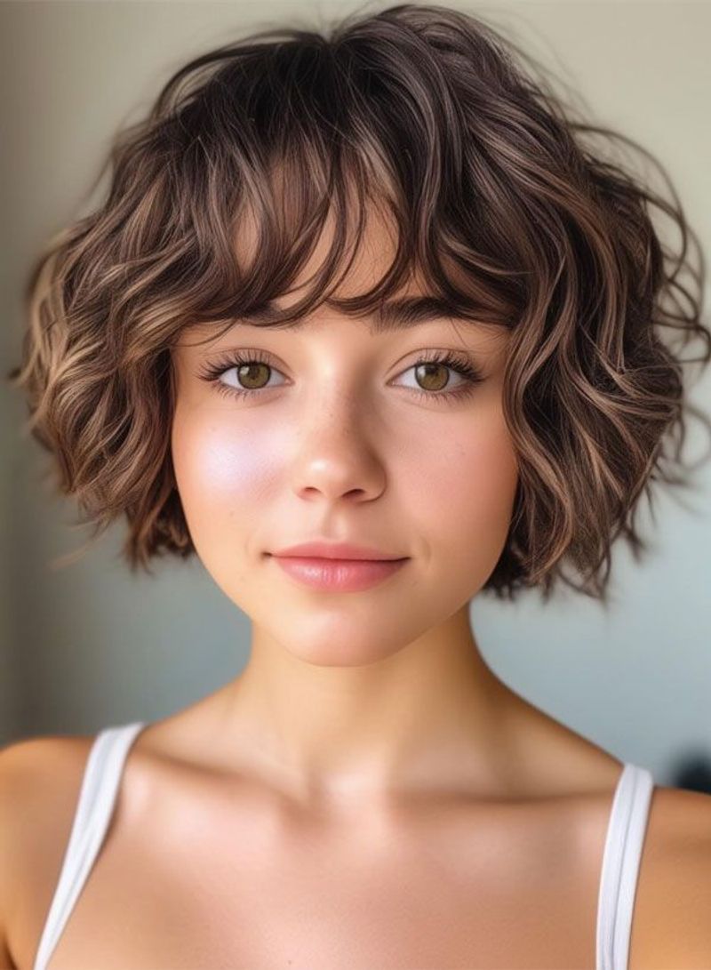 Tousled Crop with Fringe