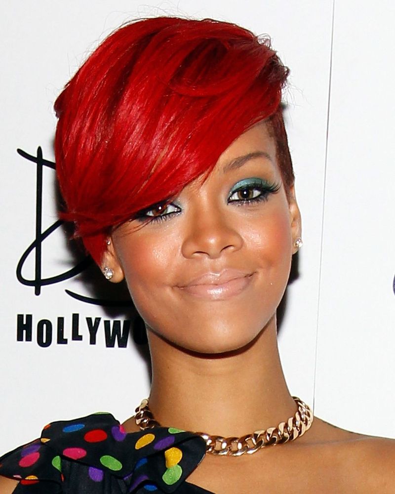 Rihanna's Copper Pixie