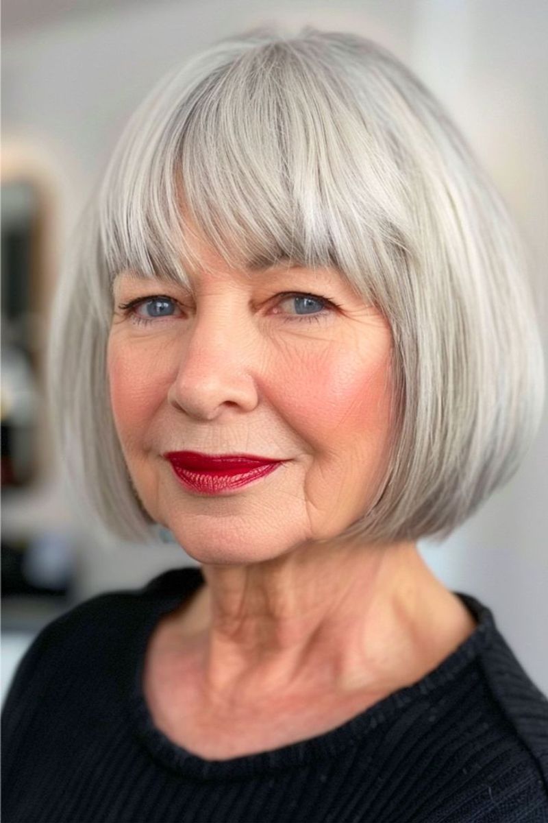 French Bob with Full Fringe