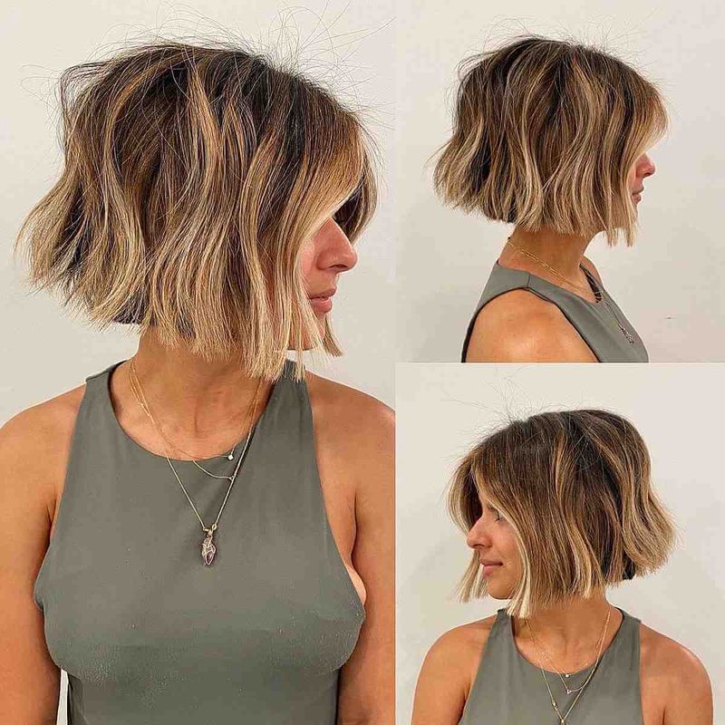 Textured Blunt Bob