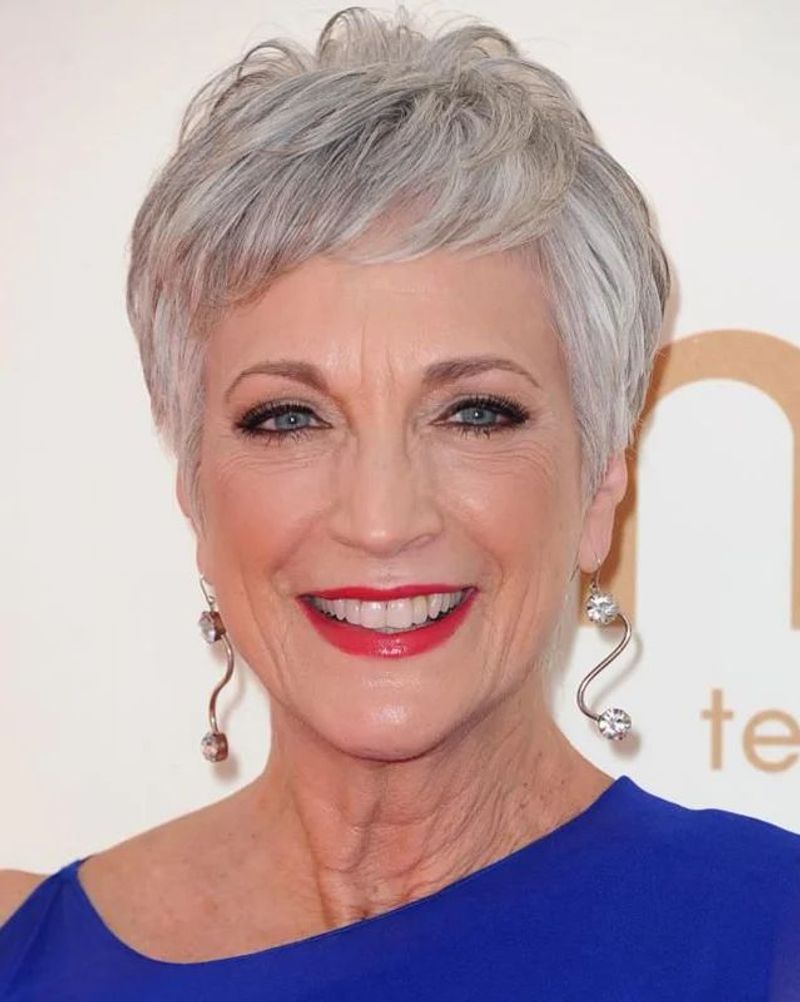 Short Cut with Curved Bangs