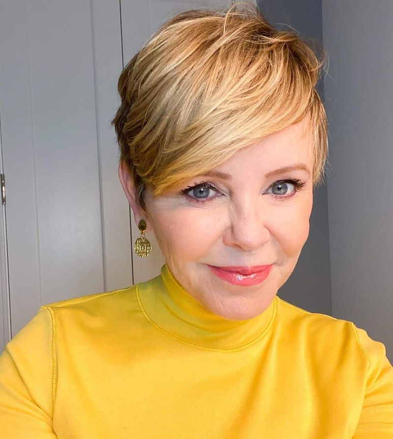 Wispy Pixie with Long Bangs