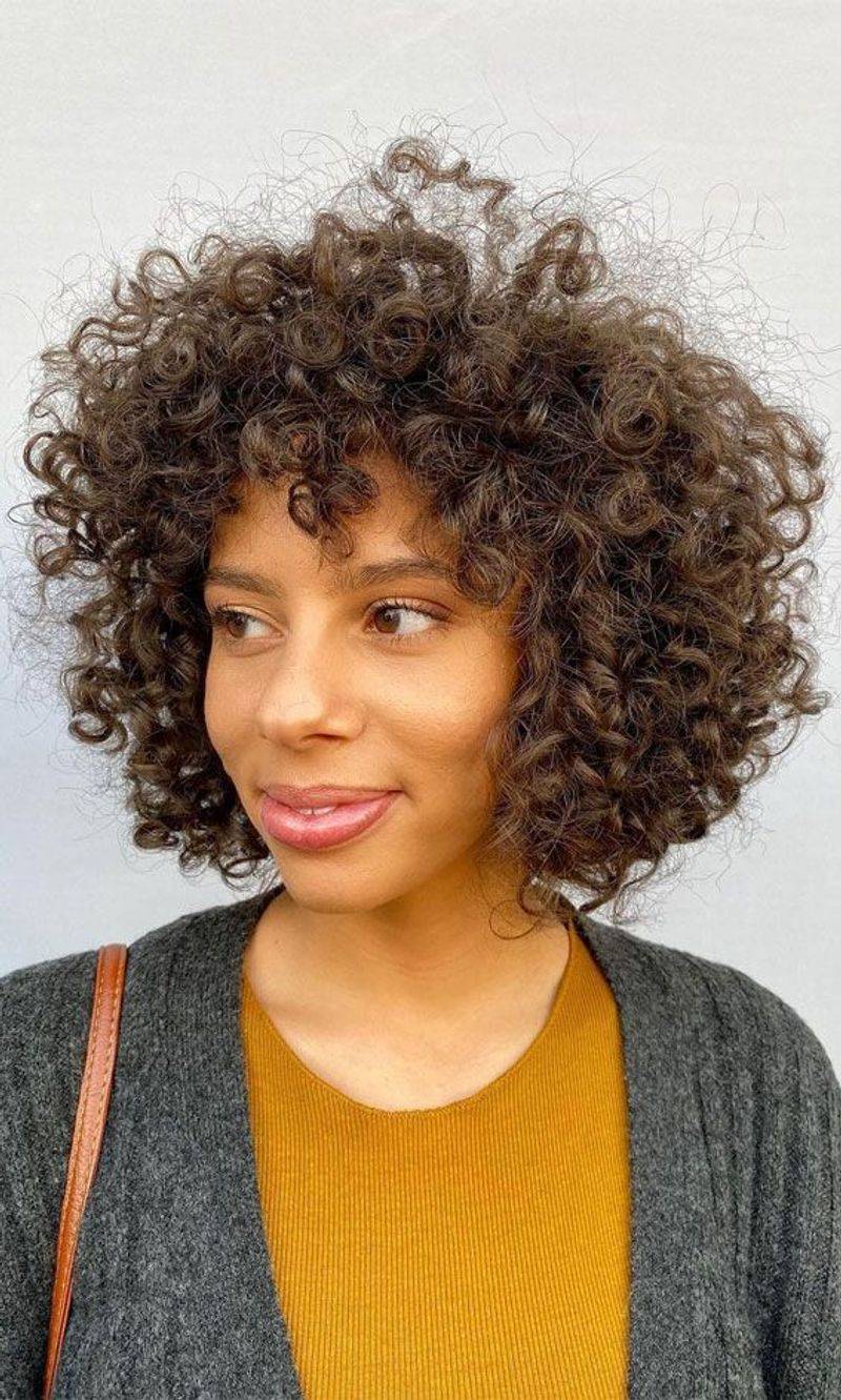 Rounded Curly Bob